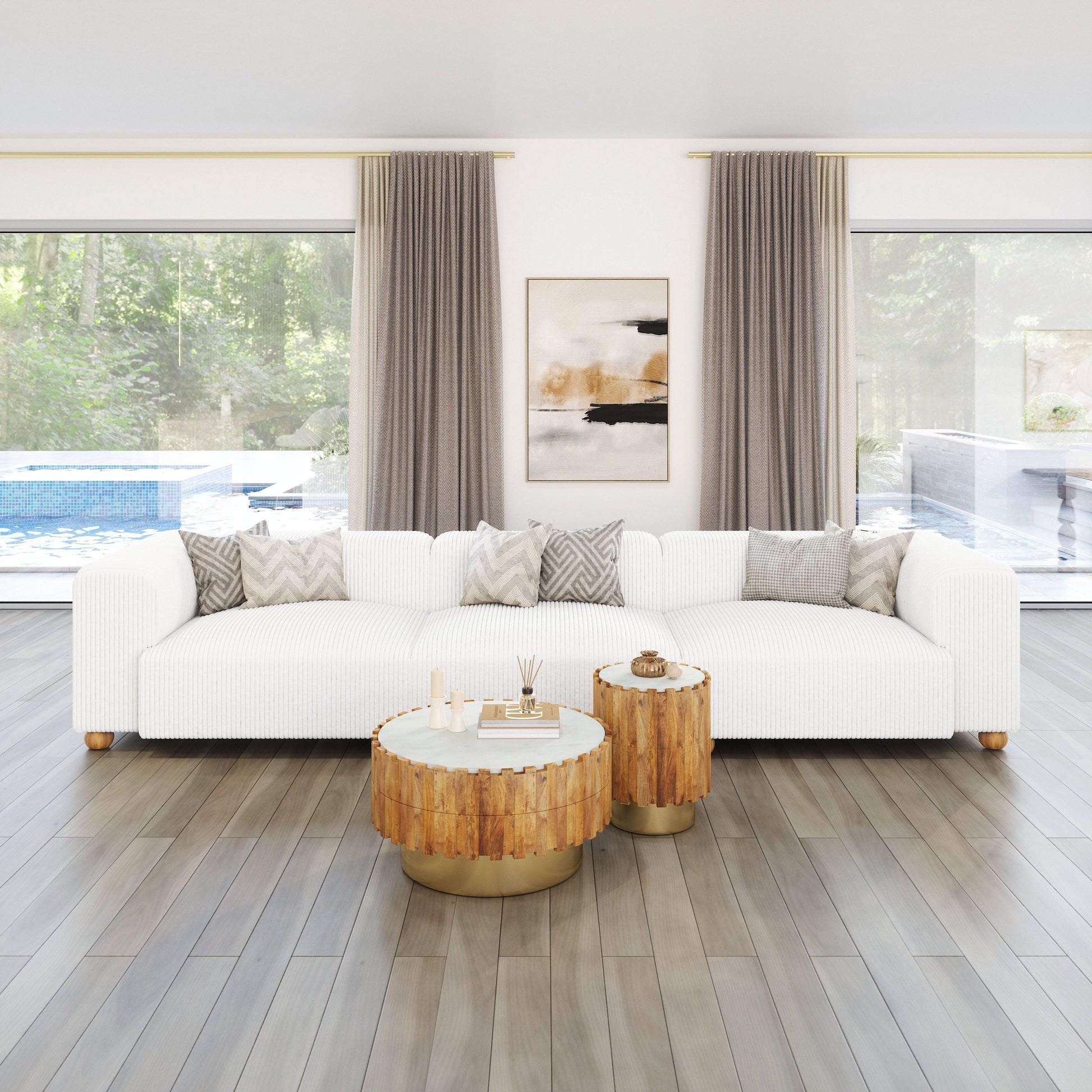 Bombay Coffee Table Natural - Disselt Designs