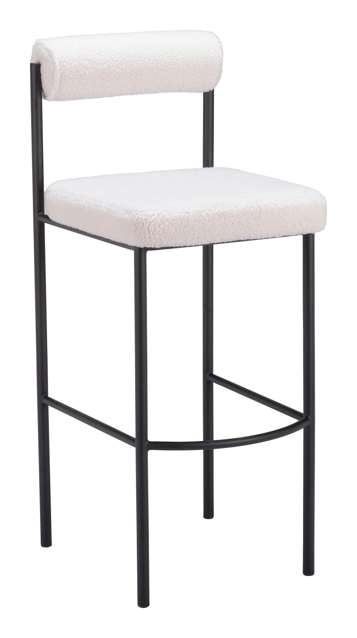 Livorno Barstool (Set of 2) Ivory - Disselt Designs