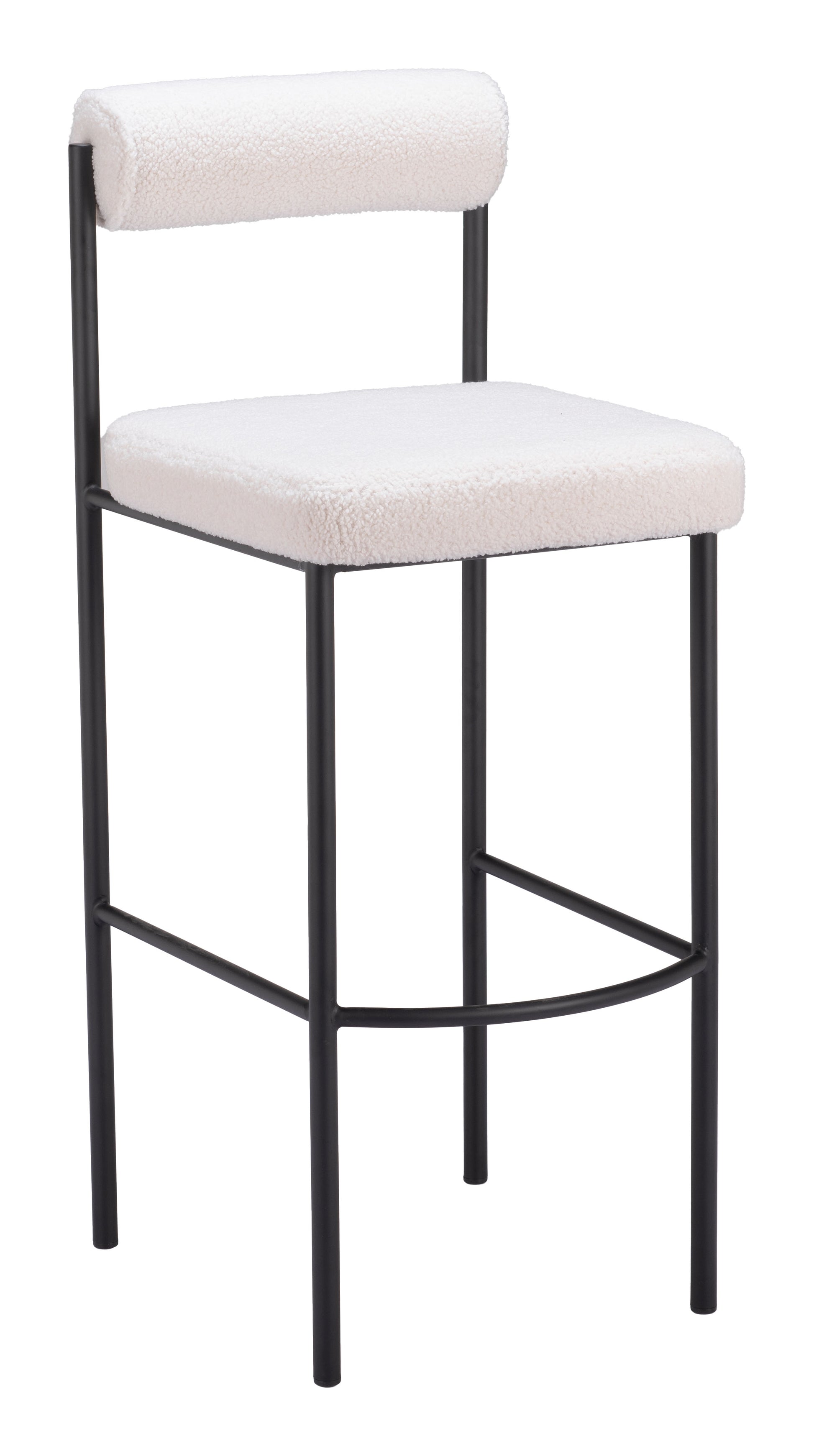 Livorno Barstool (Set of 2) Ivory - Disselt Designs