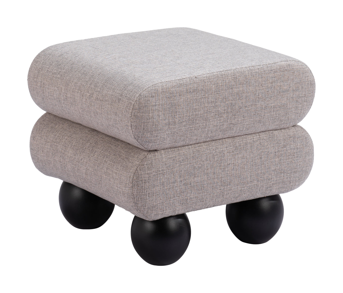 Davao Ottoman Gray - Disselt Designs