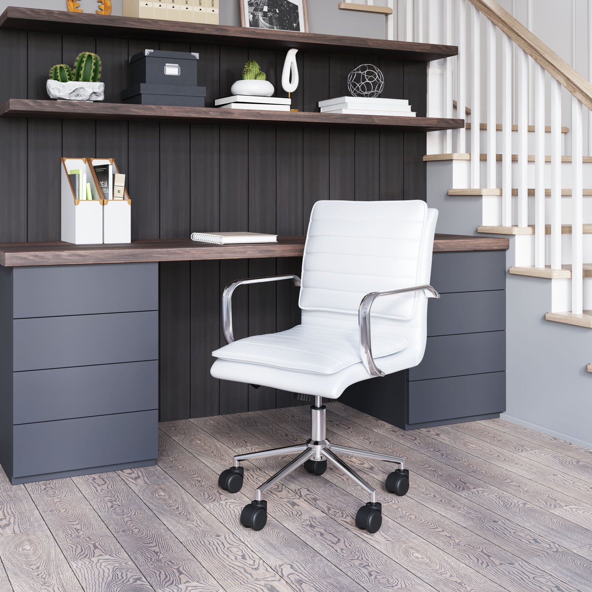 Partner Office Chair White - Disselt Designs