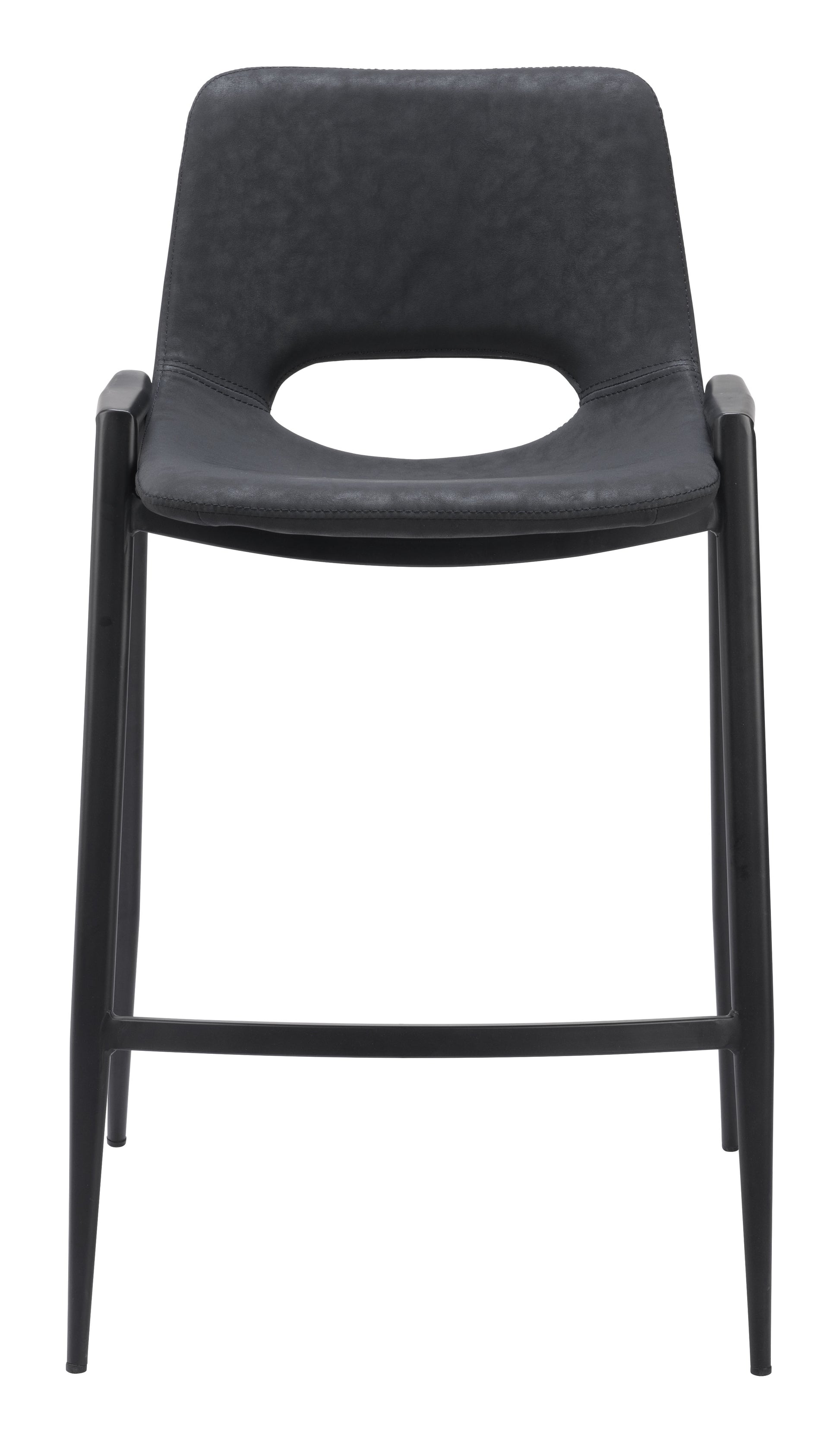 Desi Counter Stool (Set of 2) Black - Disselt Designs
