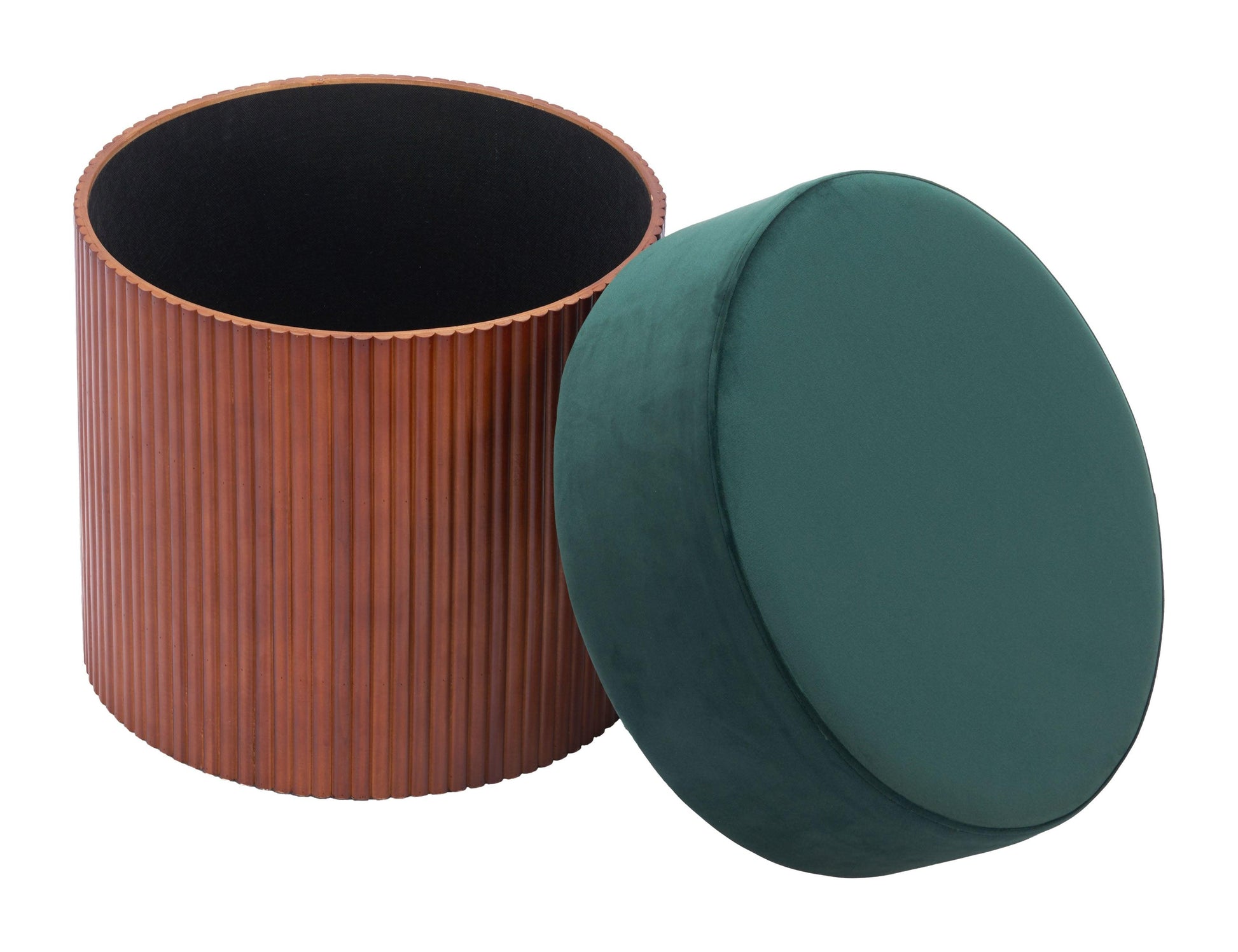 Boto Storage Ottoman Green - Disselt Designs