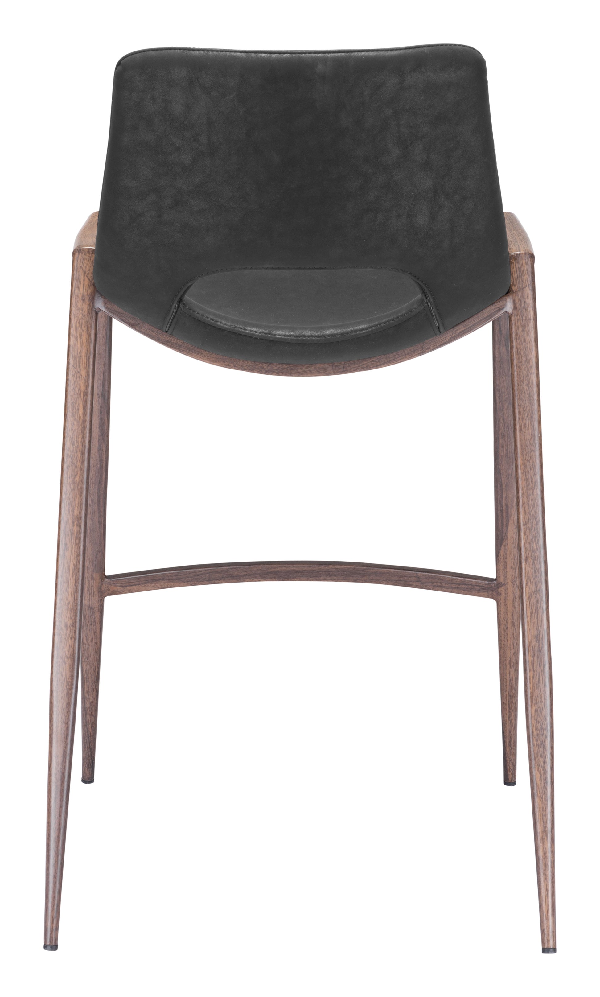 Desi Counter Stool (Set of 2) Black & Walnut - Disselt Designs