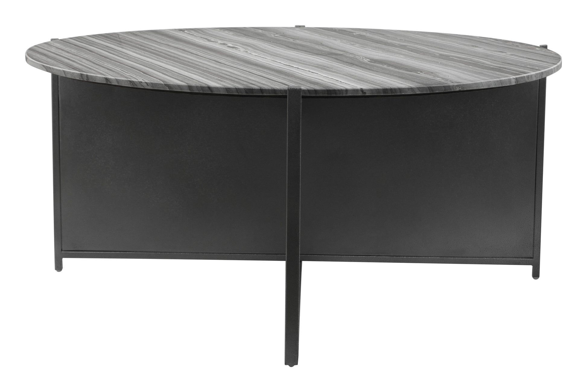 Mcbride Coffee Table Gray & Black - Disselt Designs