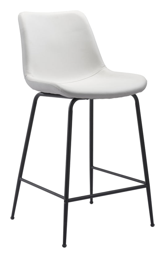 Byron Counter Stool White - Disselt Designs