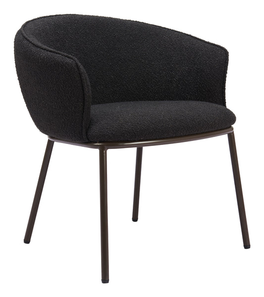 Essen Dining Chair Black & Bronze - Disselt Designs