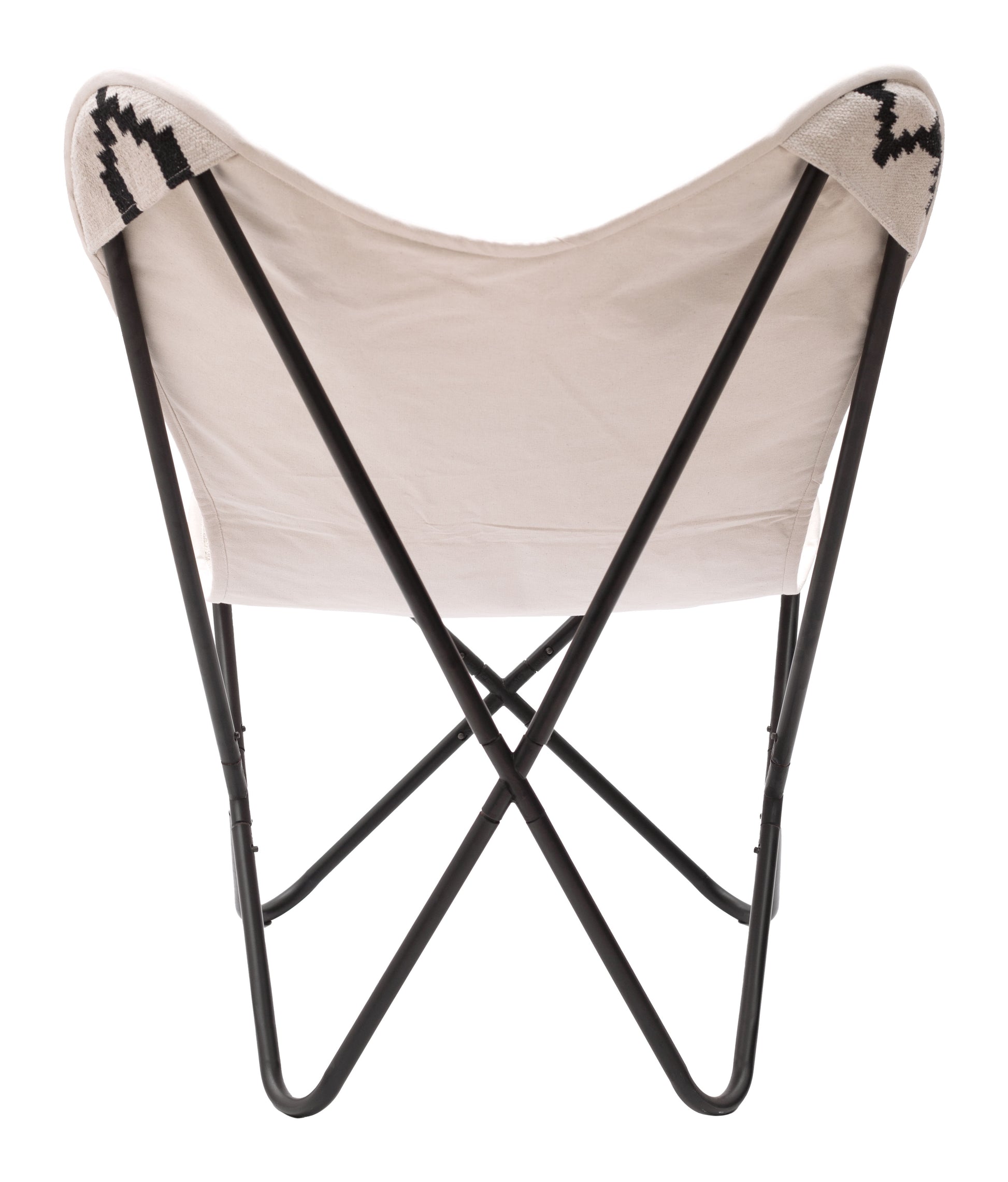 Rabat Accent Chair Beige & Black - Disselt Designs