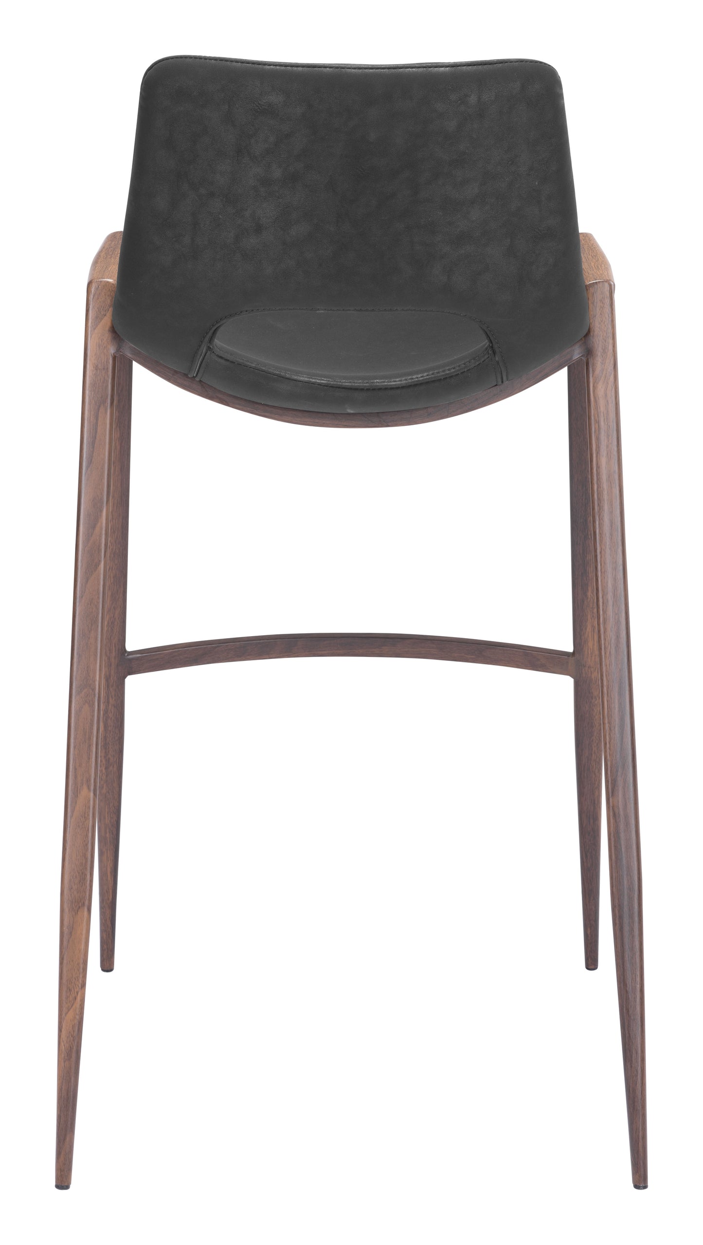 Desi Barstool (Set of 2) Black & Walnut - Disselt Designs