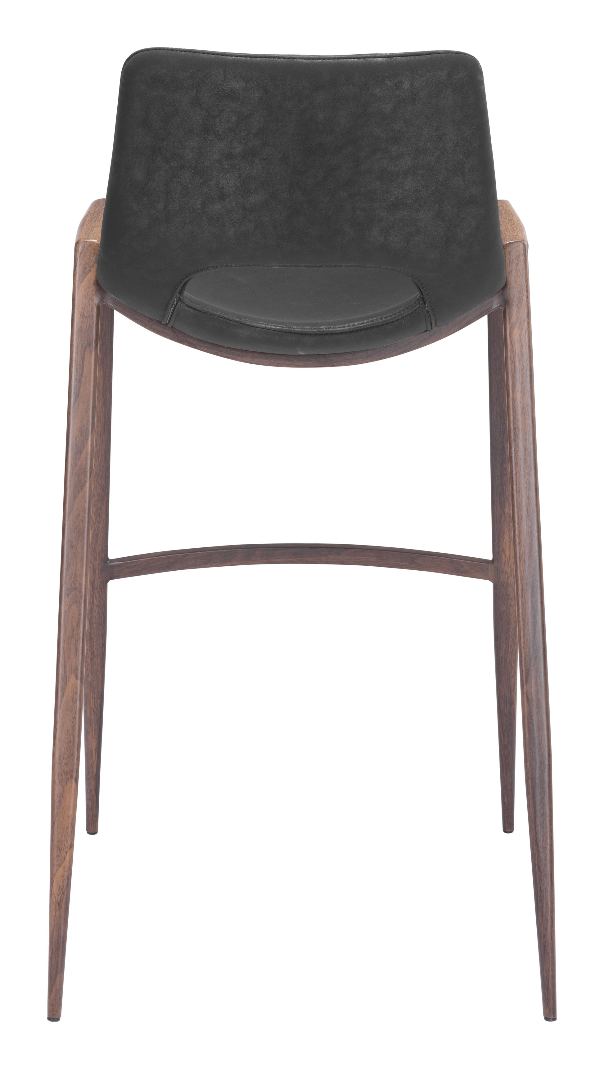 Desi Barstool (Set of 2) Black & Walnut - Disselt Designs