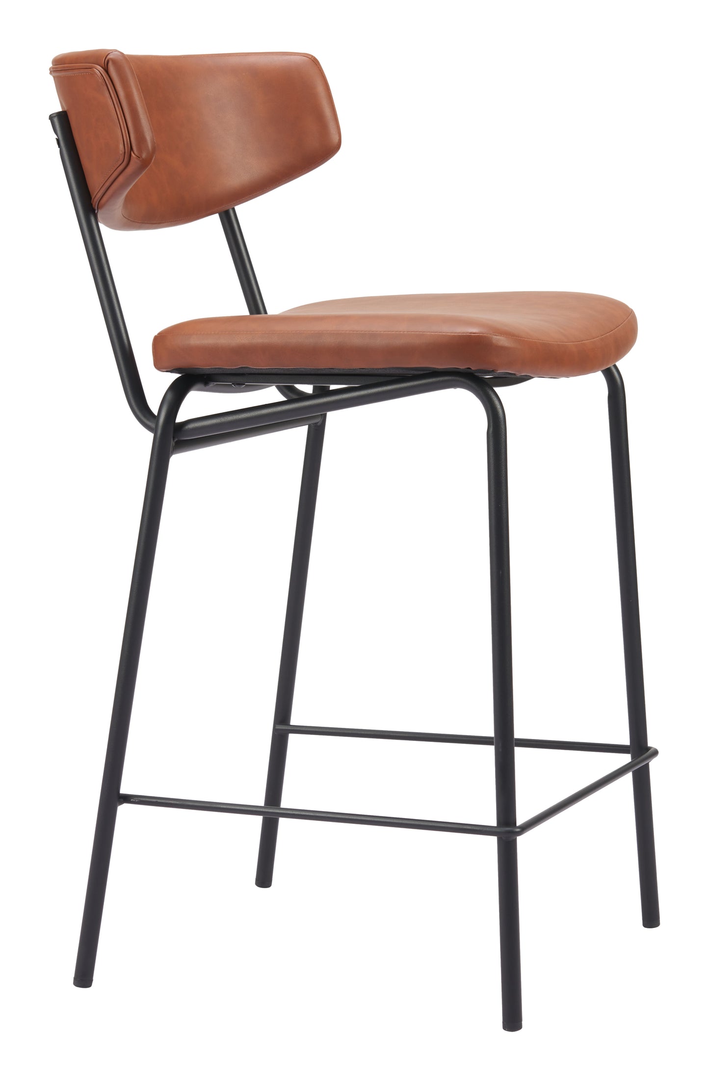 Charon Counter Stool (Set of 2) Vintage Brown - Disselt Designs