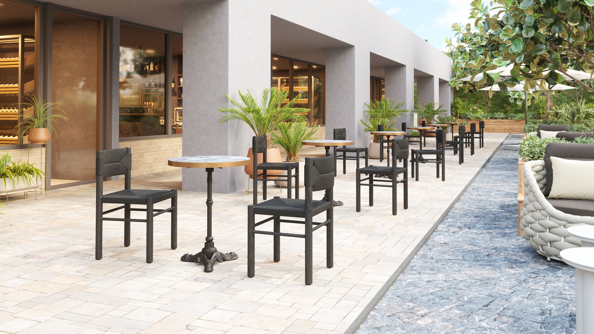Iska Dining Chair (Set of 2) Black - Disselt Designs