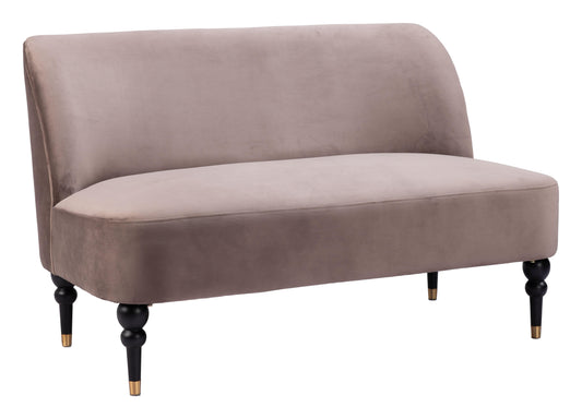 Bintulu Loveseat Taupe - Disselt Designs