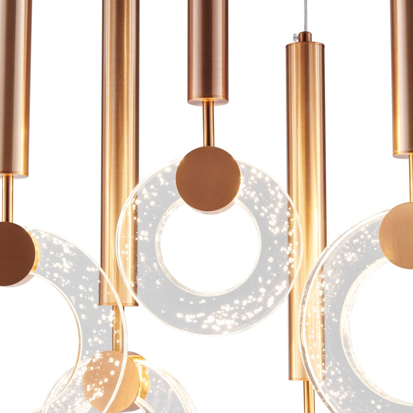 Glitter Rings 10 Heads Chandelier // Bronze - Disselt Designs