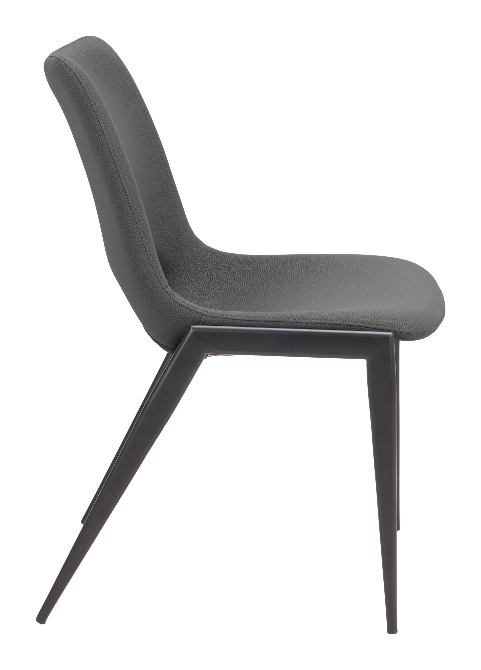 Desi Armless Dining Chair (Set of 2) Black - Disselt Designs