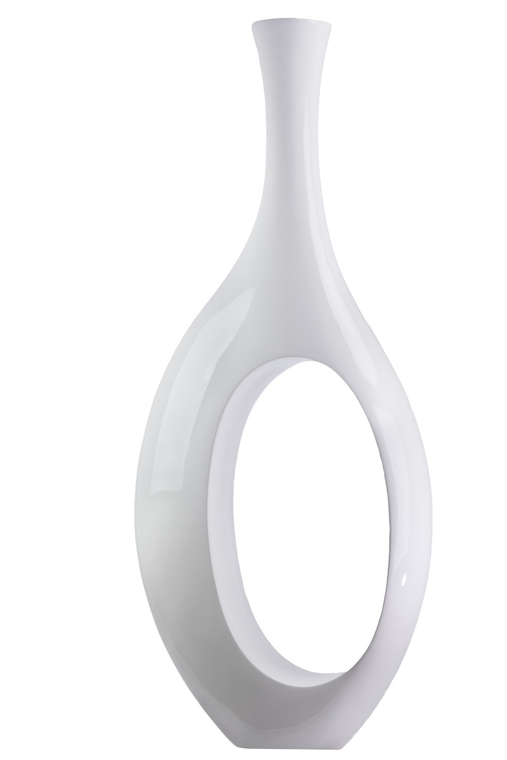 Trombone Vase // Large White - Disselt Designs