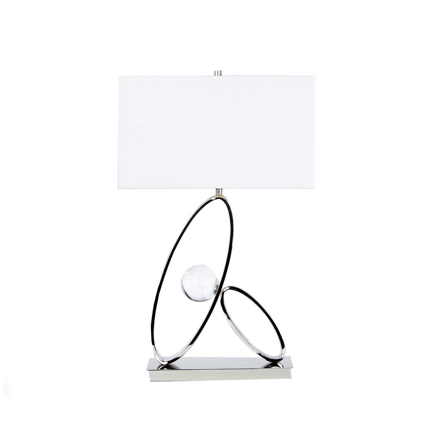 Ovals in Crystal Table Lamp // 1 Light - Disselt Designs