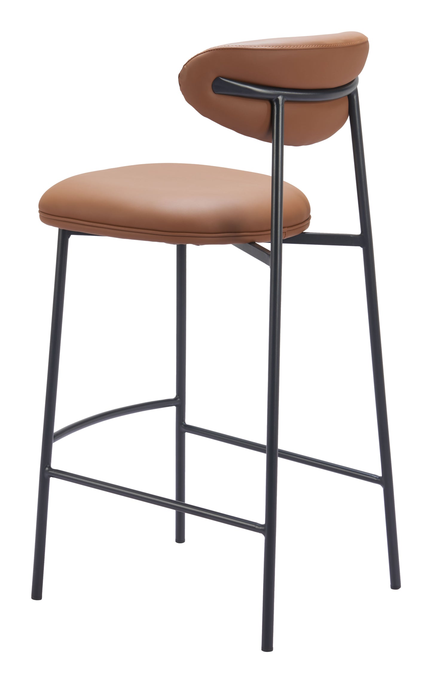 Rorun Barstool (Set of 2) Brown - Disselt Designs