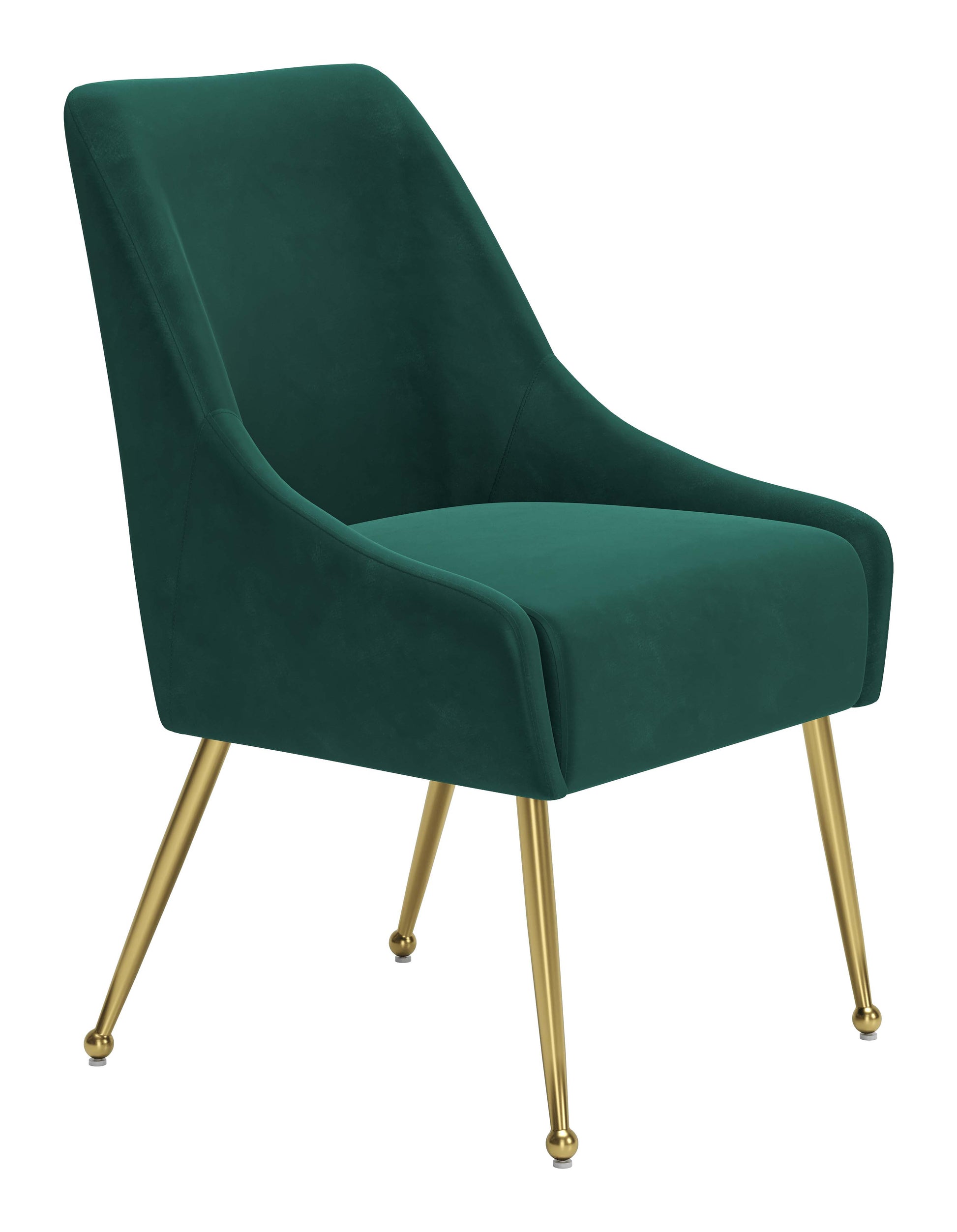 Maxine Dining Chair Green & Gold - Disselt Designs