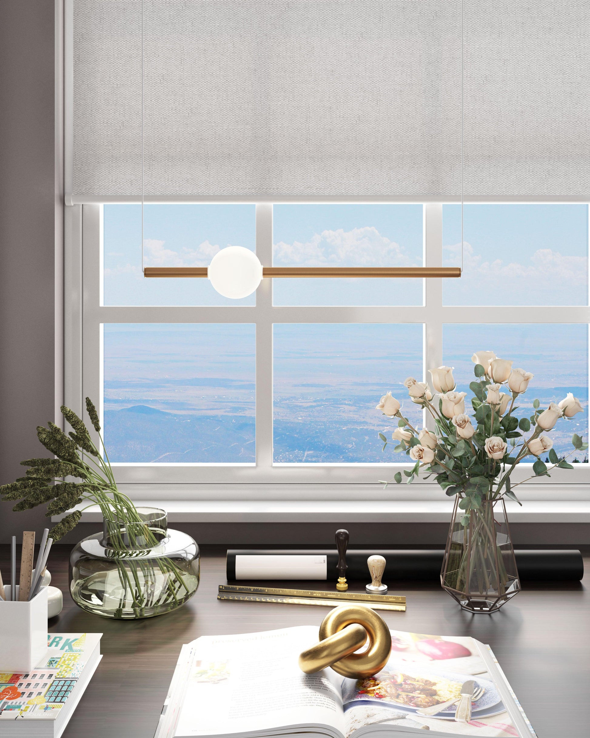 Adeo Ceiling Lamp Brass - Disselt Designs
