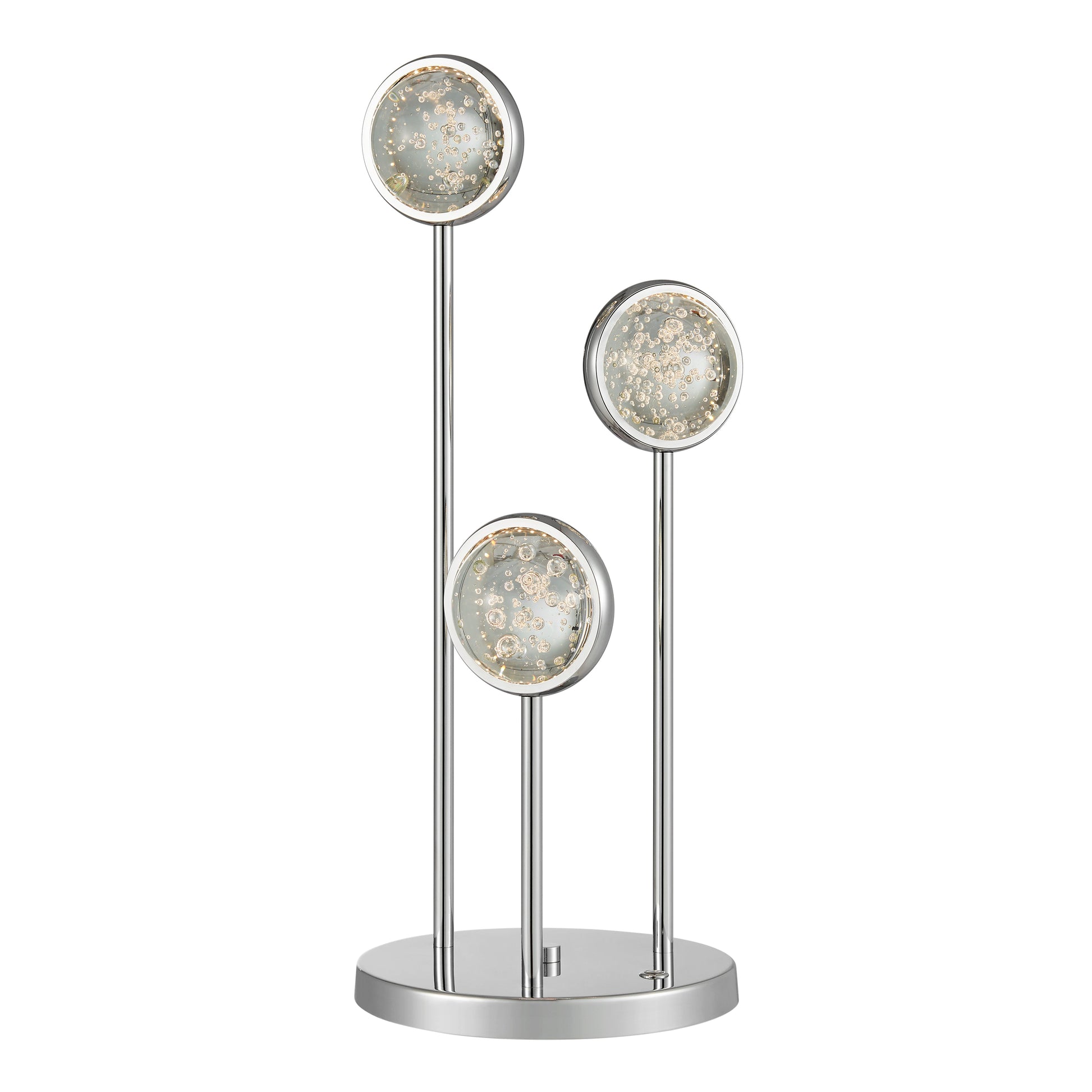Bubbling Glow Table Lamp // Chrome - Disselt Designs