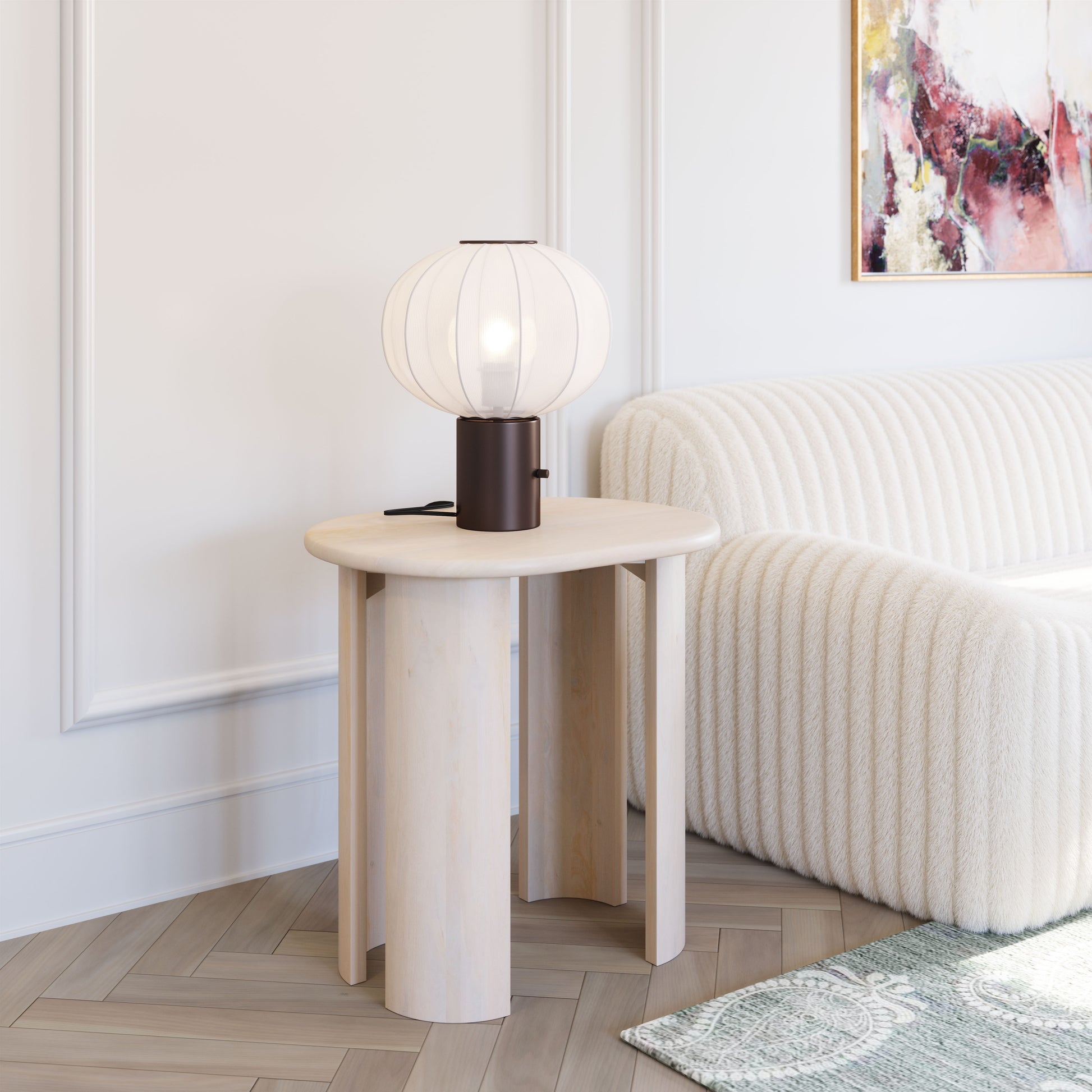 Risan Side Table Natural - Disselt Designs
