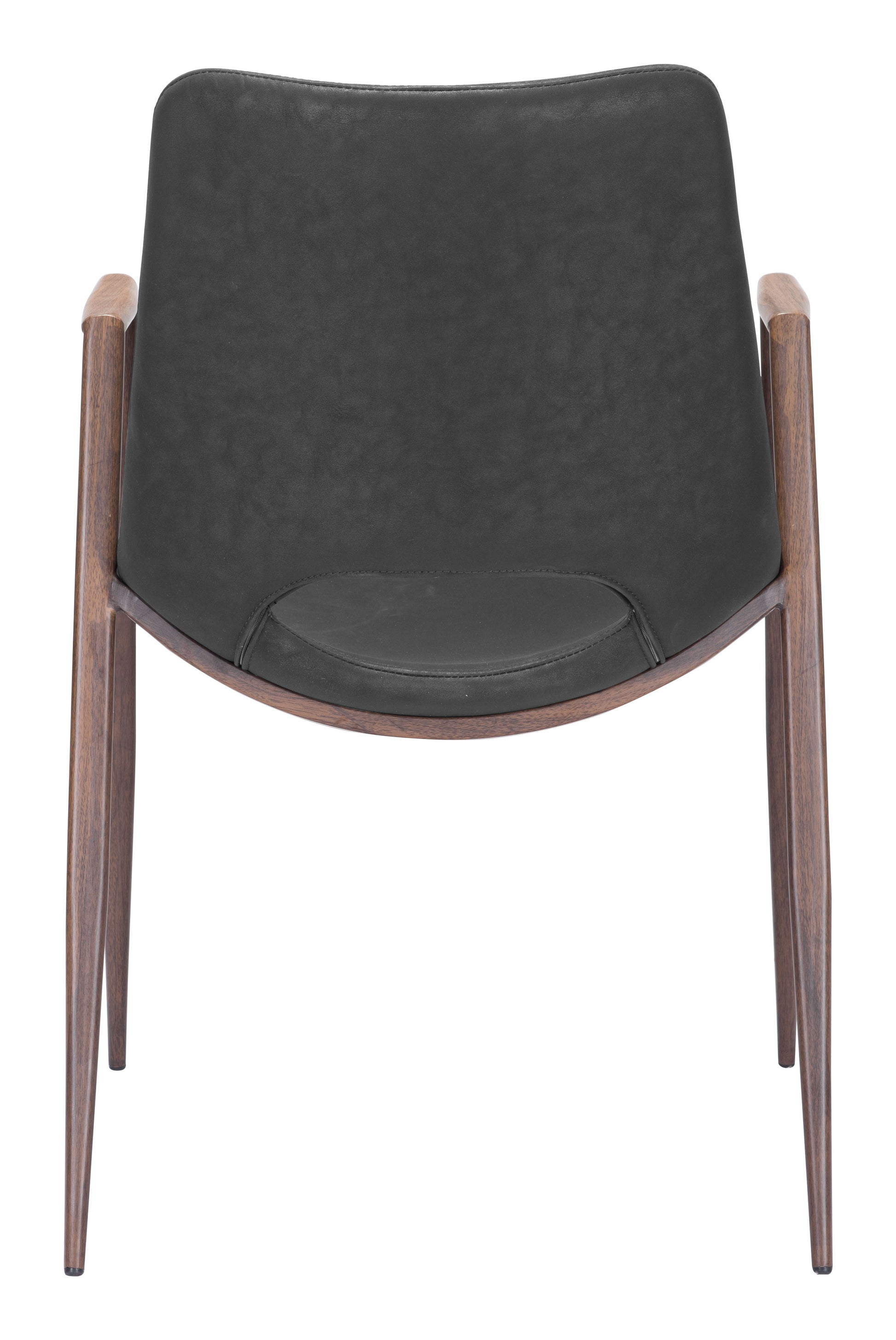 Desi Dining Chair (Set of 2) Black & Walnut - Disselt Designs