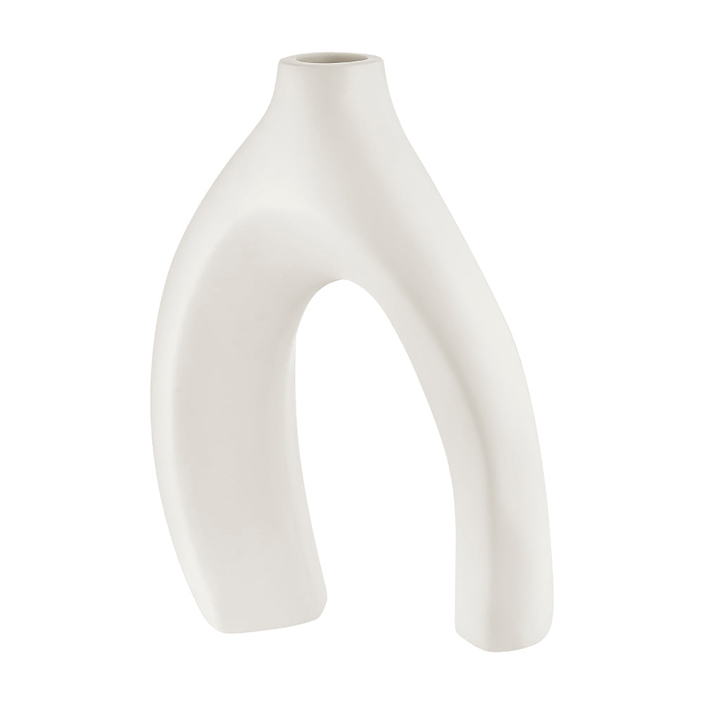 Simi Vase Small // White - Disselt Designs