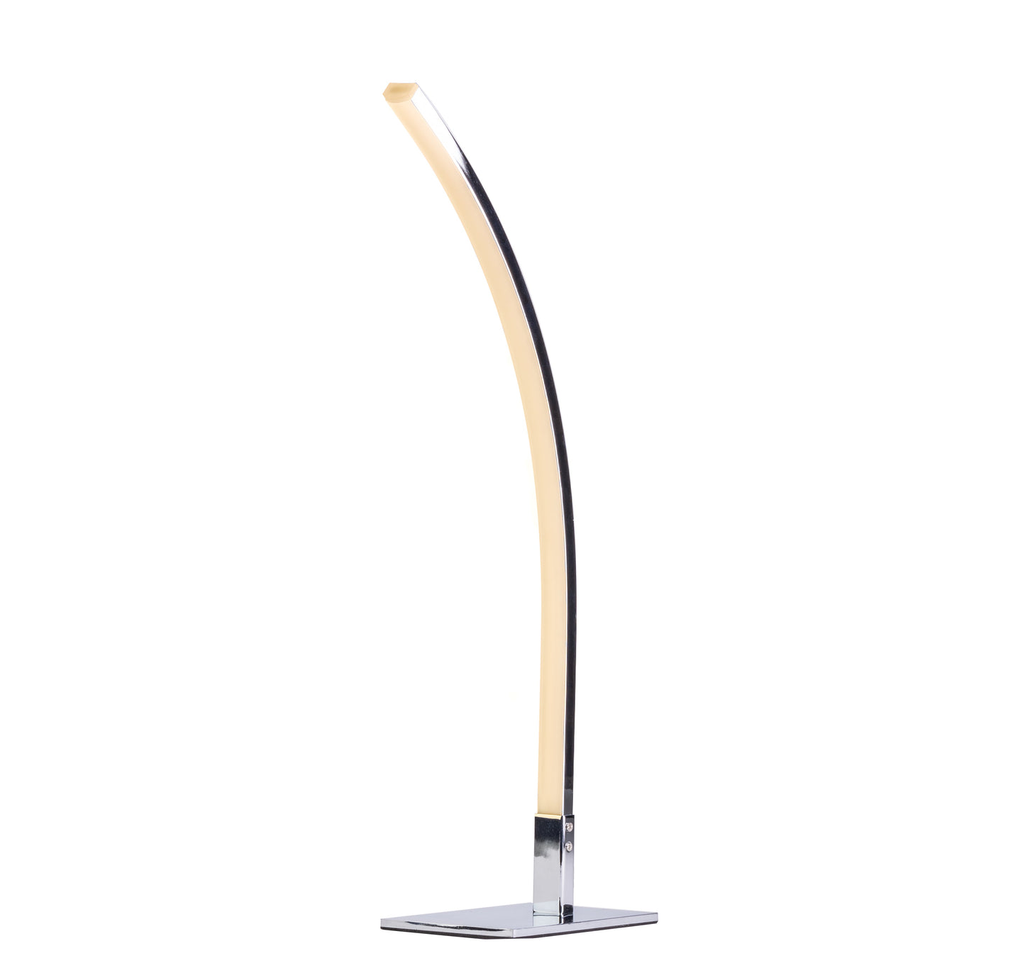 Modern Arc Design Table Lamp // Chrome - Disselt Designs