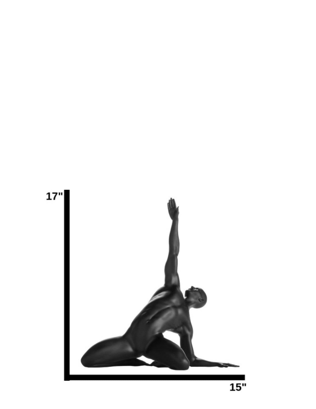 Invocation Man Sculpture // Matte Black - Disselt Designs