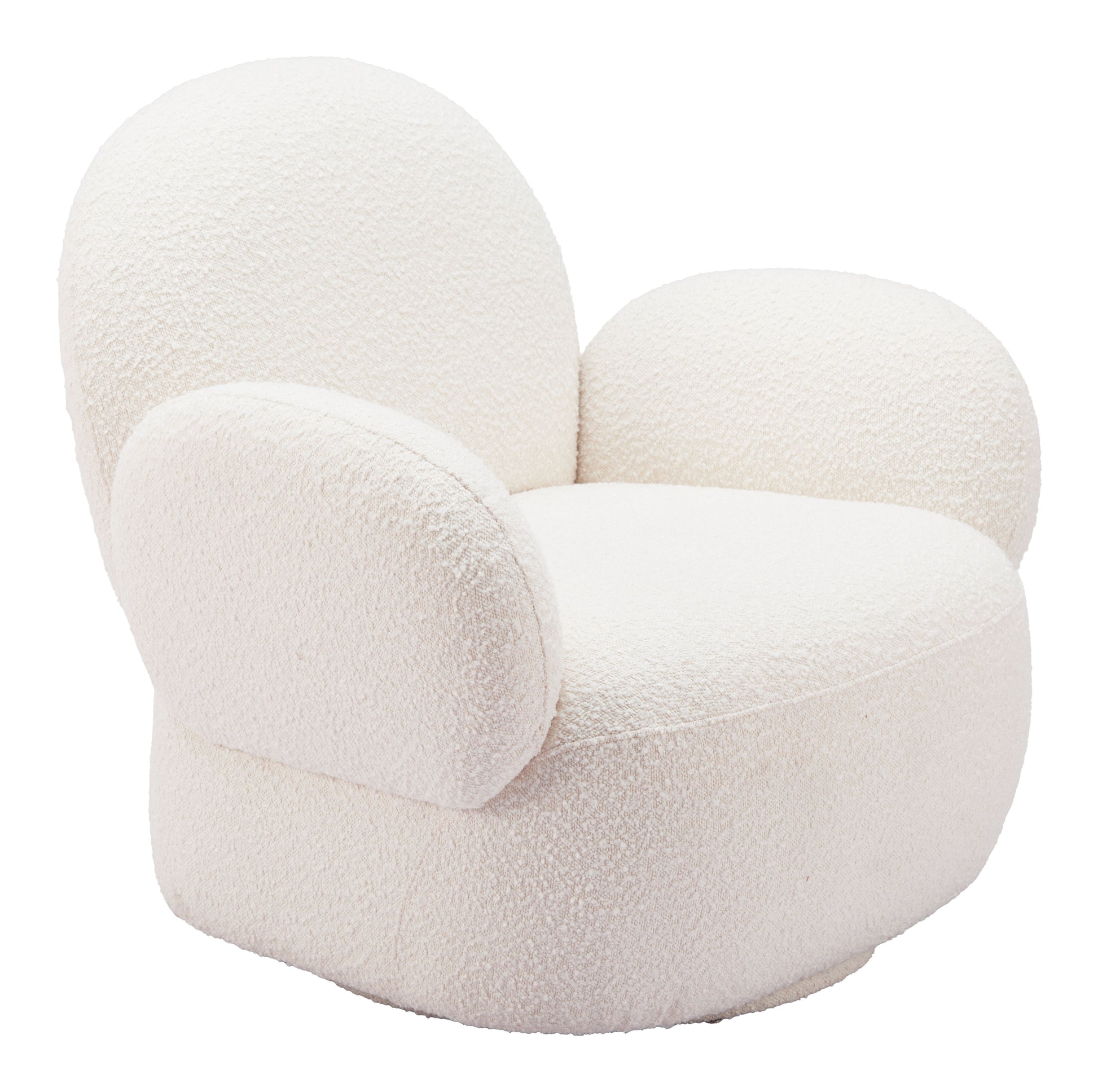 Pilka Swivel Chair White - Disselt Designs
