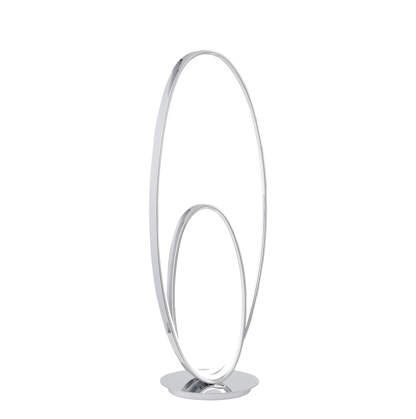 Milan Chrome Table Lamp // LED Strip & Touch Dimmer - Disselt Designs