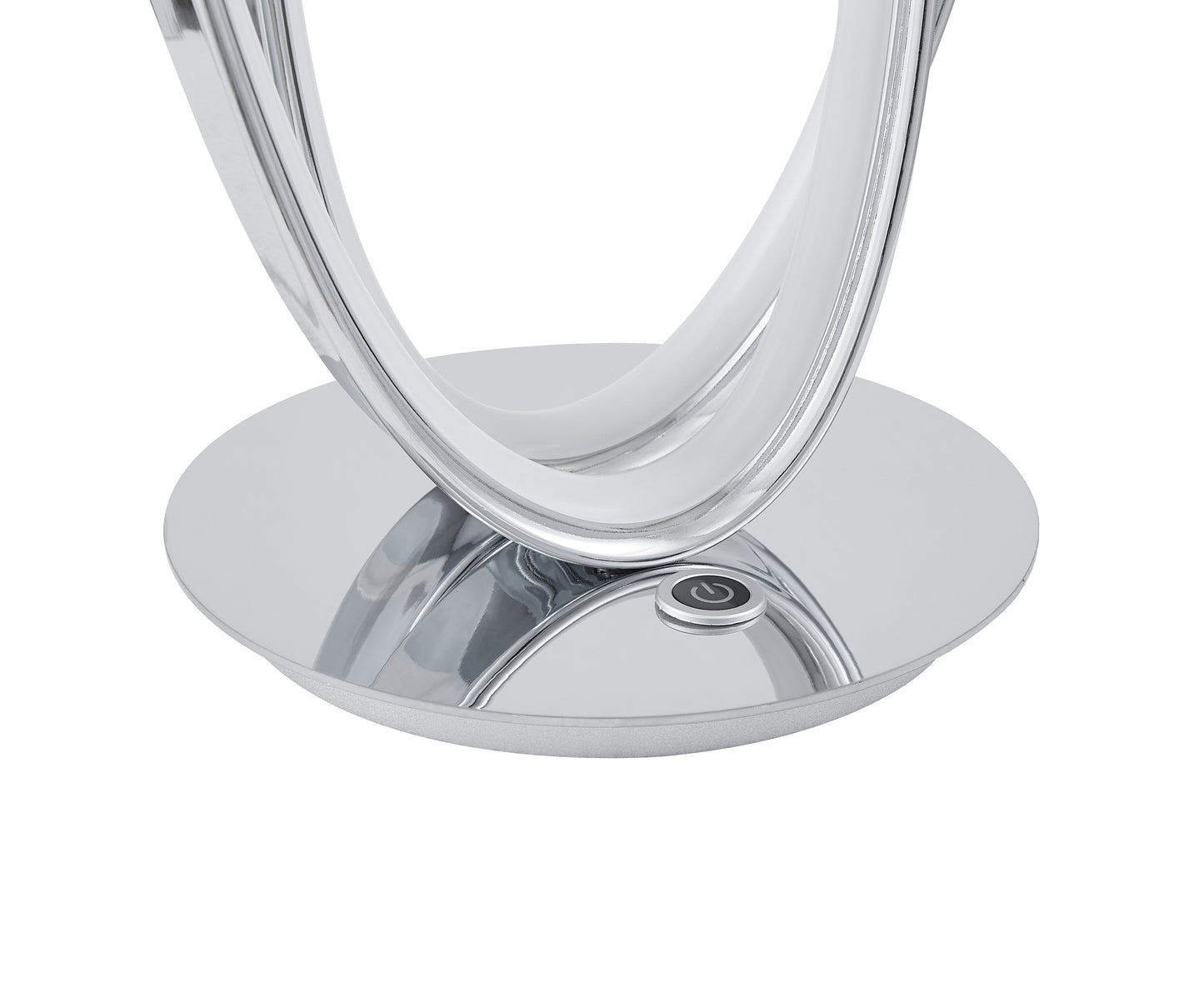Milan Chrome Table Lamp // LED Strip & Touch Dimmer - Disselt Designs