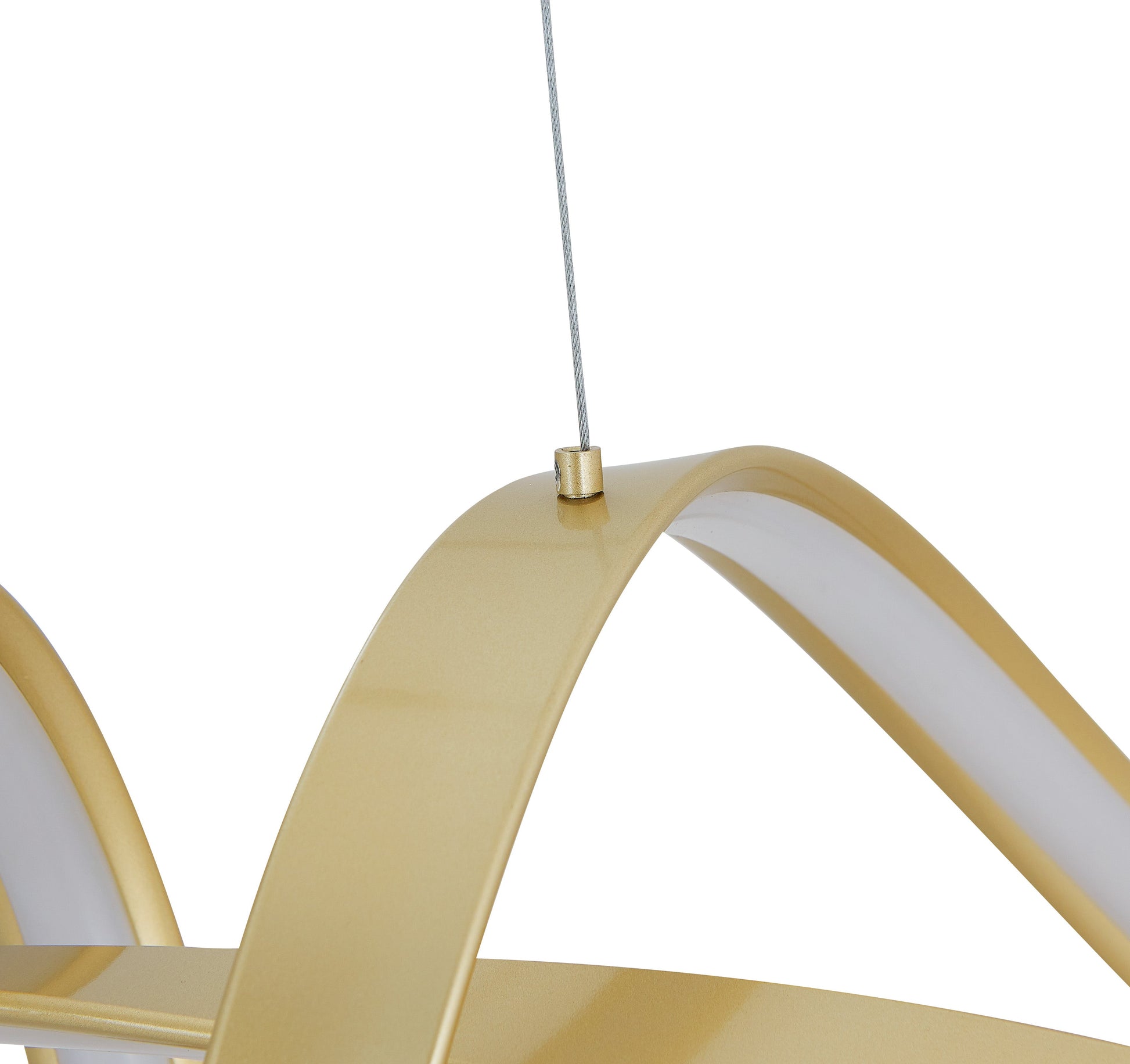 Bucharest Integrated LED Chandelier // Sandy Gold - Disselt Designs