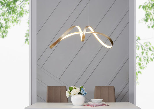 Bucharest Integrated LED Chandelier // Sandy Gold - Disselt Designs