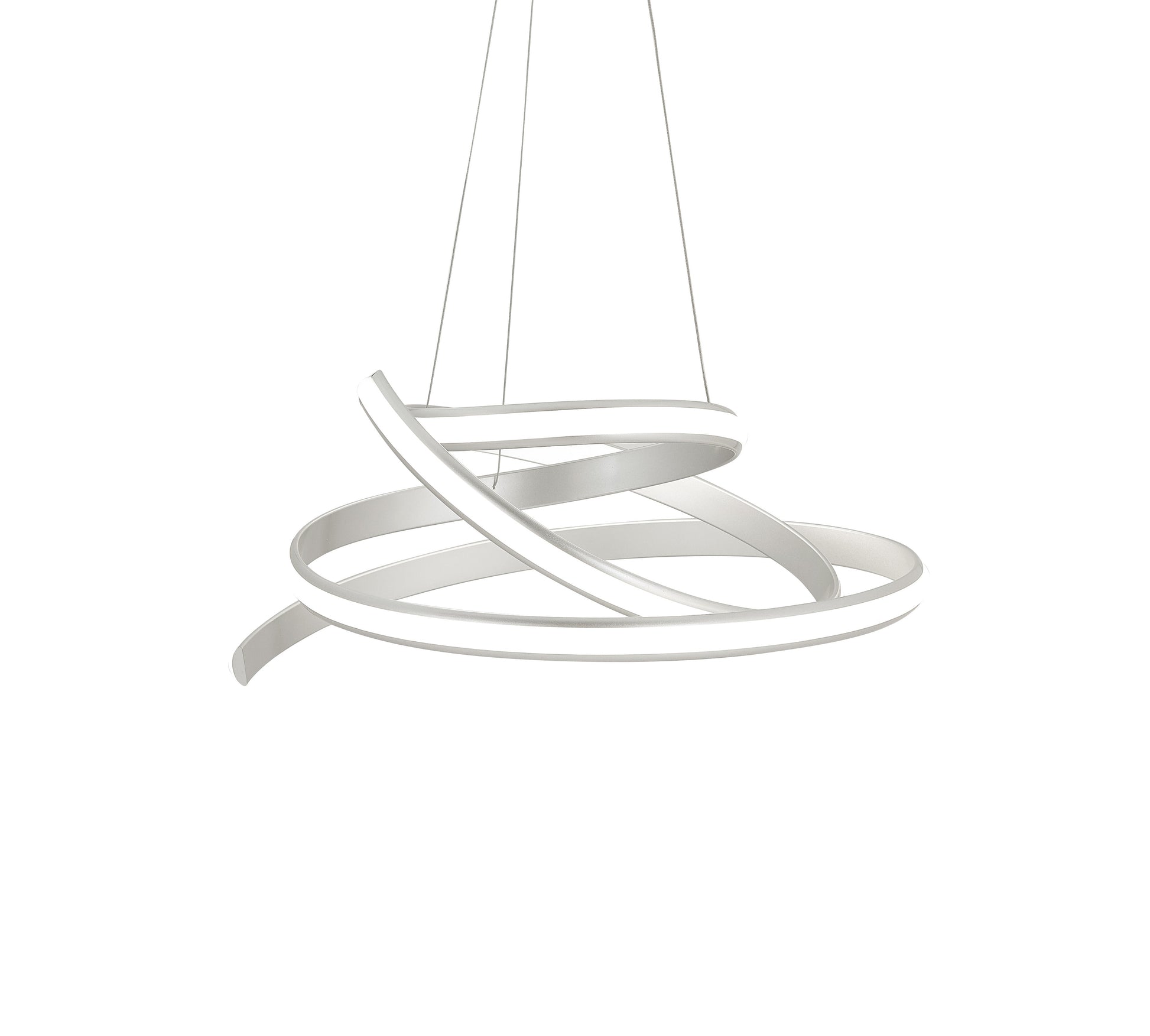 Oslo LED Adjustable Chandelier // Silver - Disselt Designs