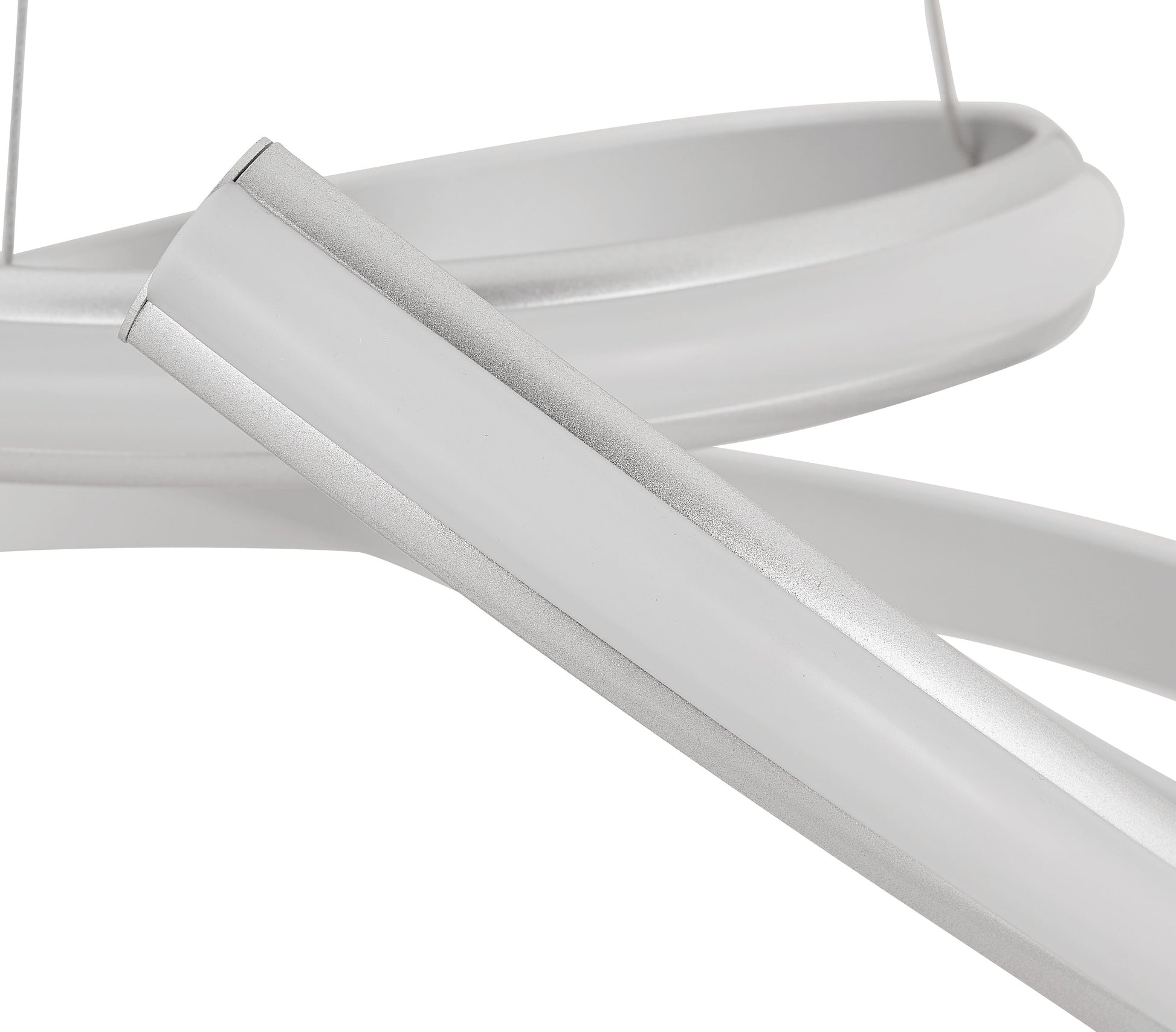 Oslo LED Adjustable Chandelier // Silver - Disselt Designs