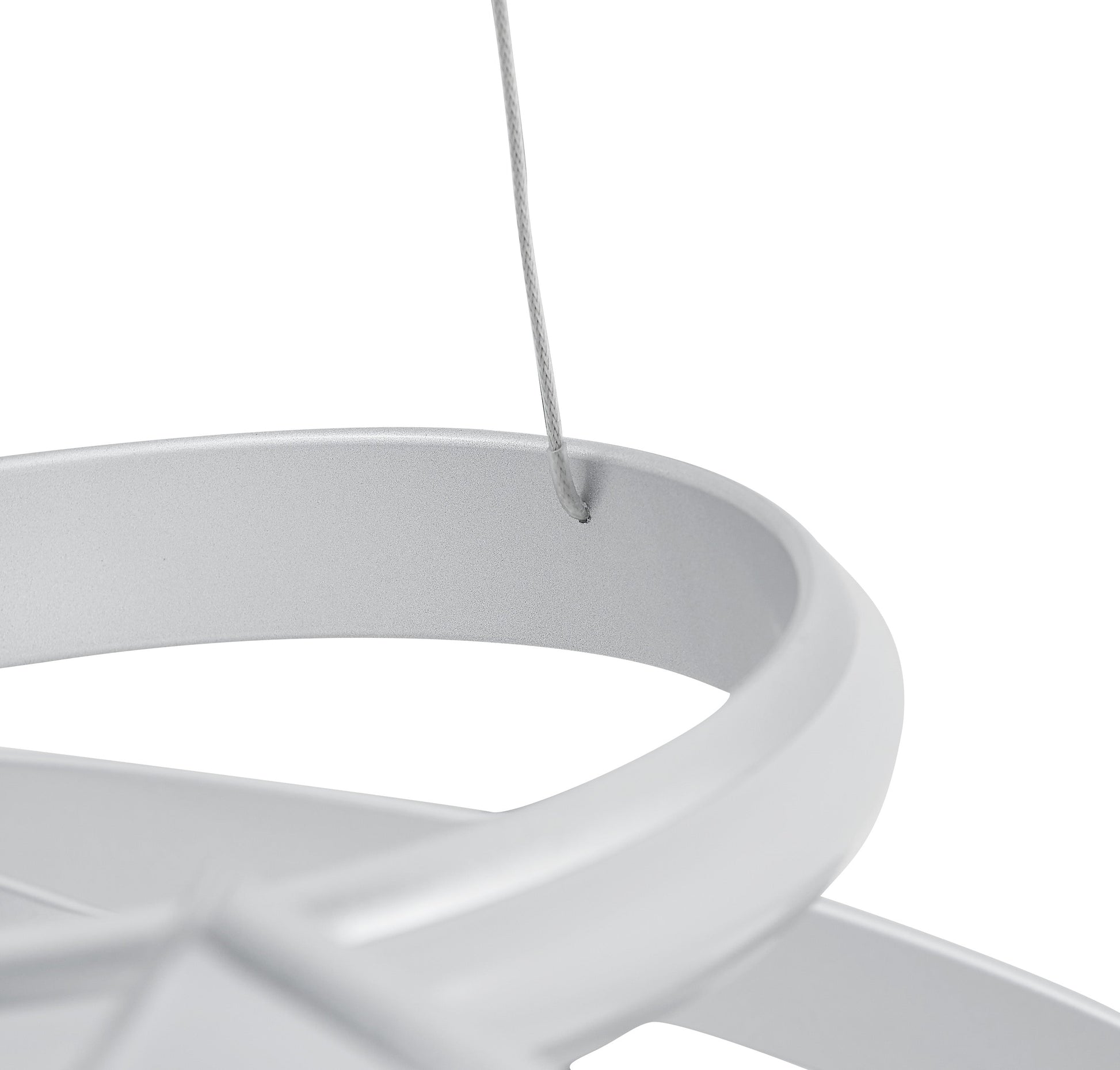 Oslo LED Adjustable Chandelier // Silver - Disselt Designs