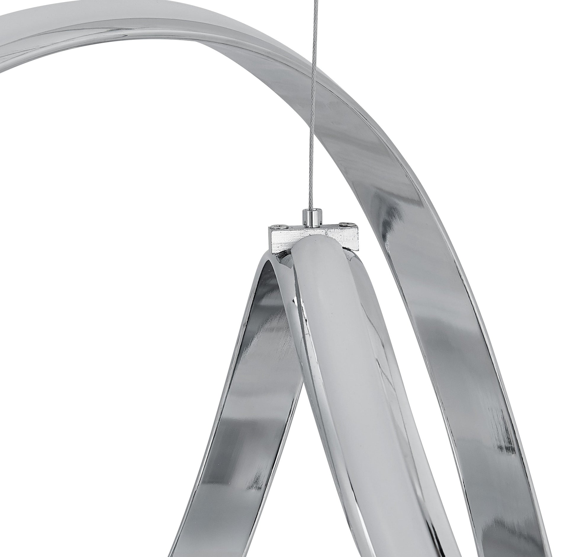 Seville LED Chandelier // Chrome - Disselt Designs