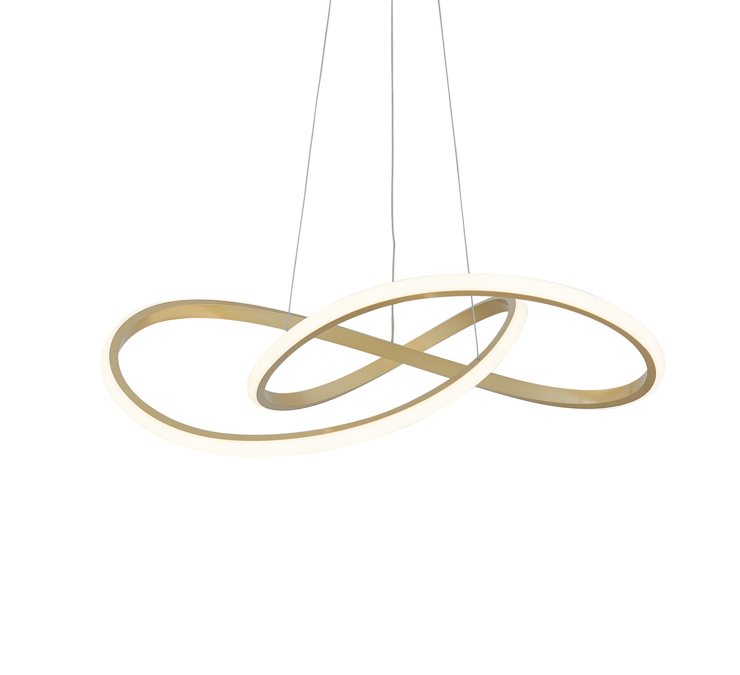 Edinburgh LED Chandelier // Gold - Disselt Designs