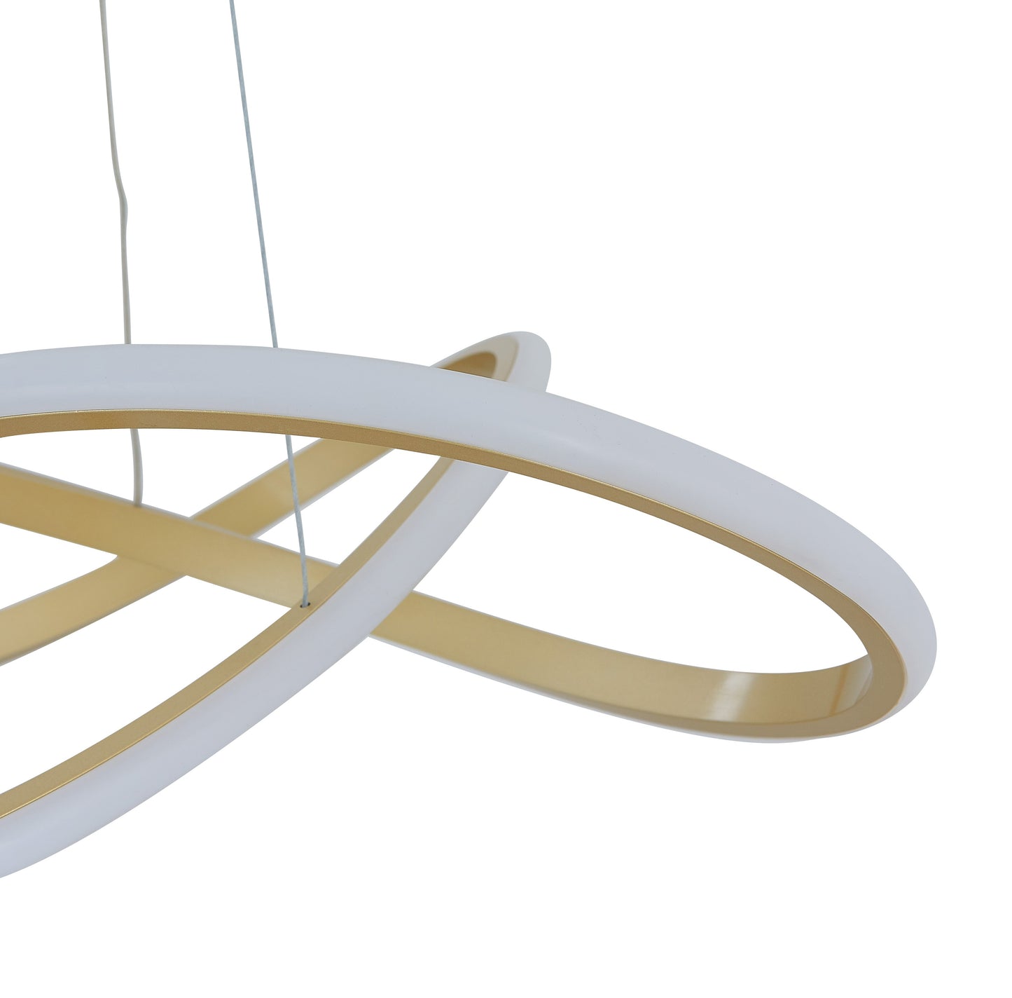 Edinburgh LED Chandelier // Gold - Disselt Designs