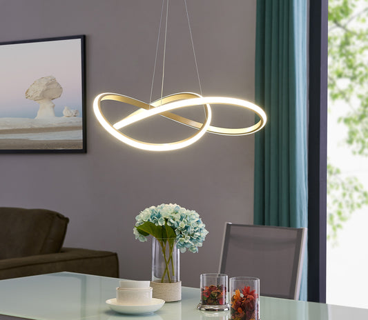 Edinburgh LED Chandelier // Gold - Disselt Designs