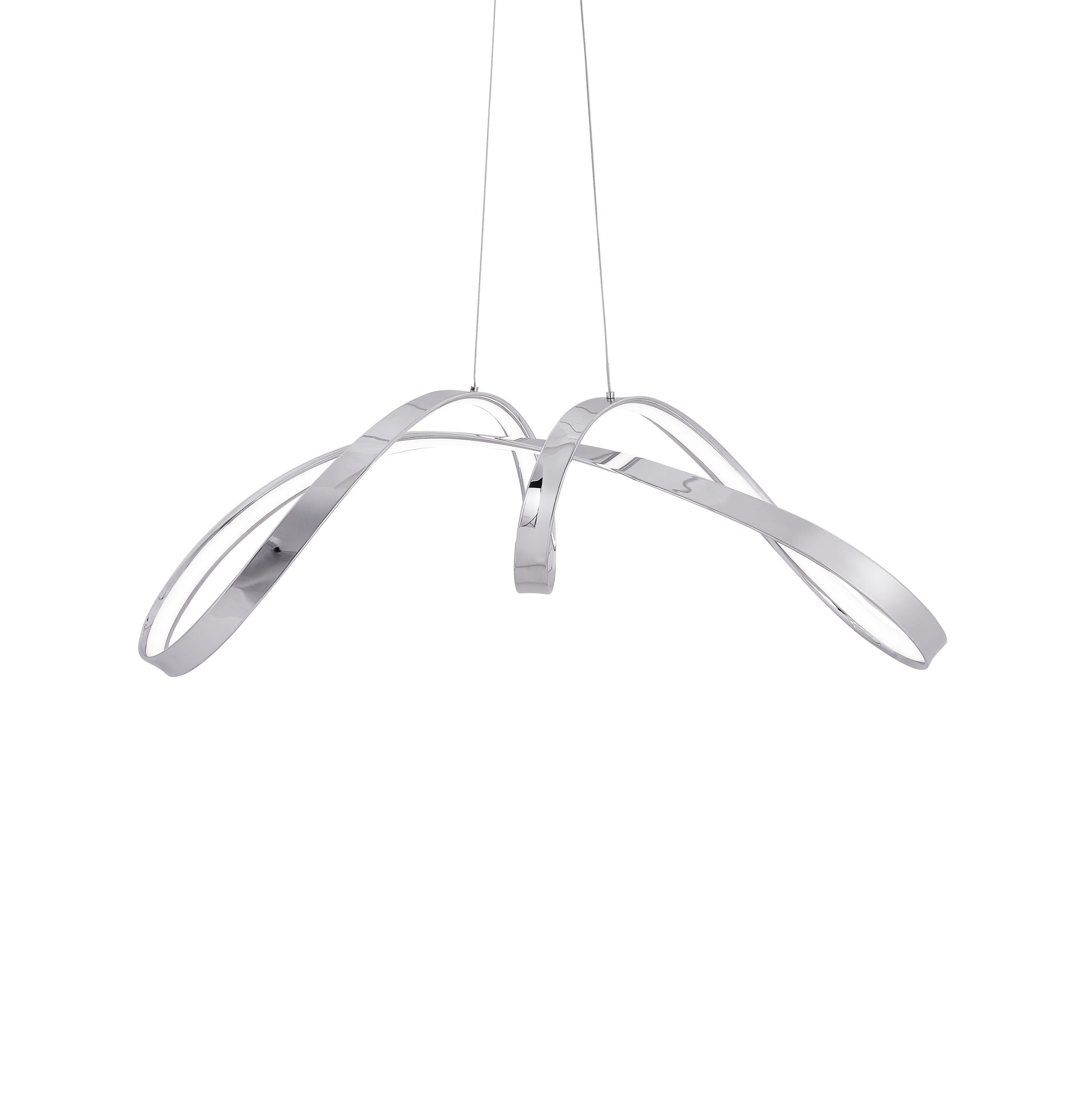 Lisbon LED Chandelier // Chrome - Disselt Designs