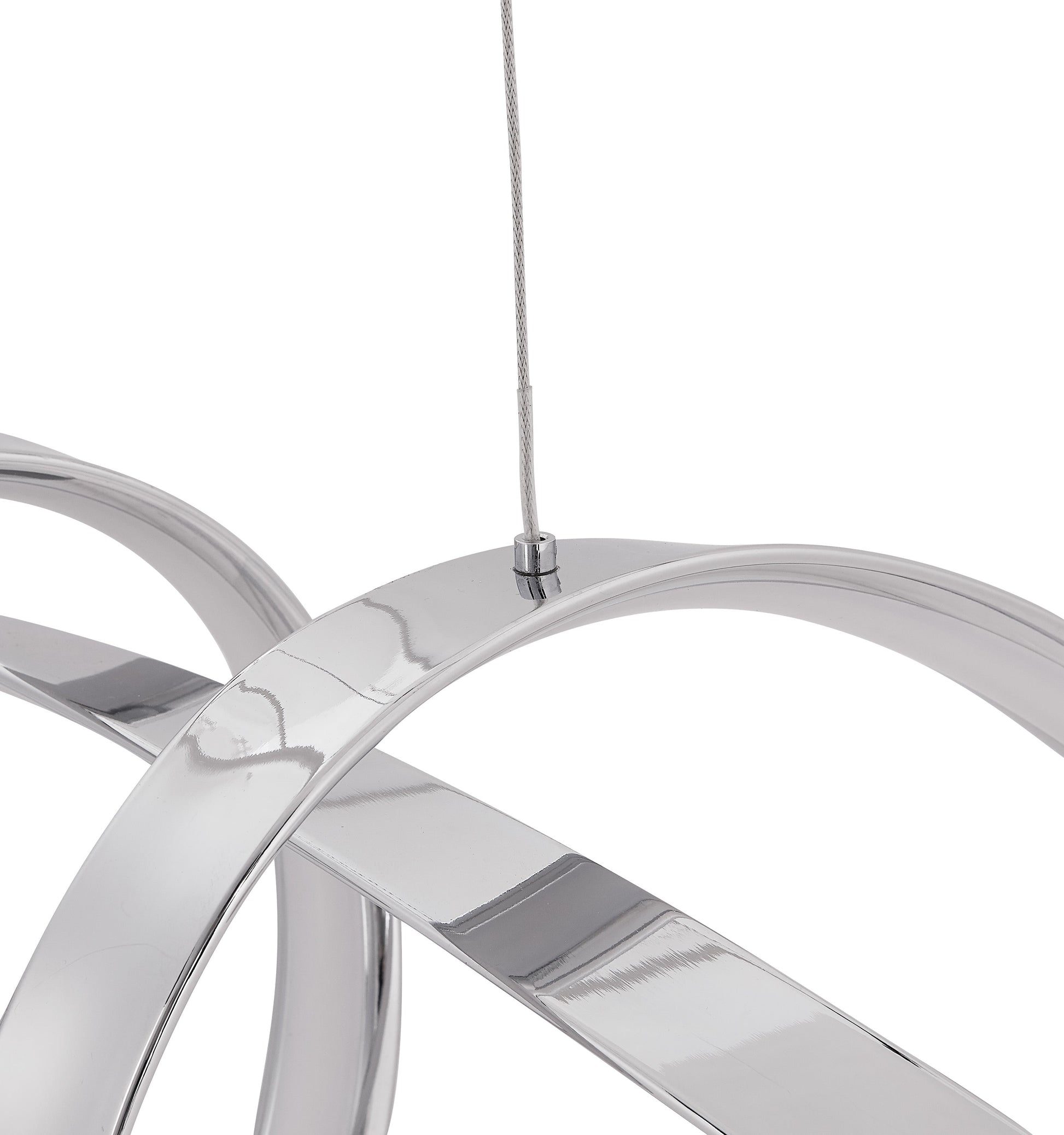 Lisbon LED Chandelier // Chrome - Disselt Designs