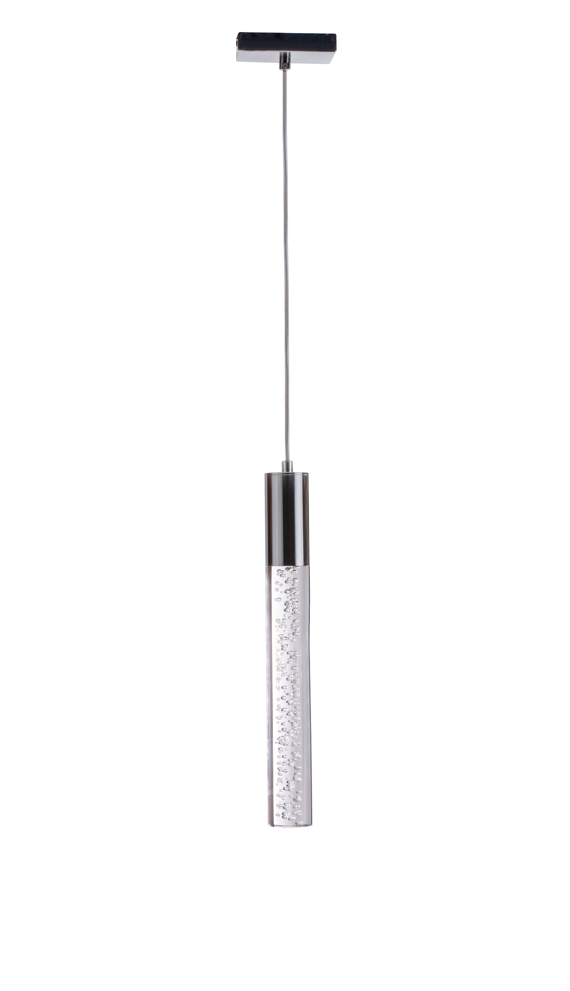 Acrylic Cylinder Pendant // 1 Light - Disselt Designs