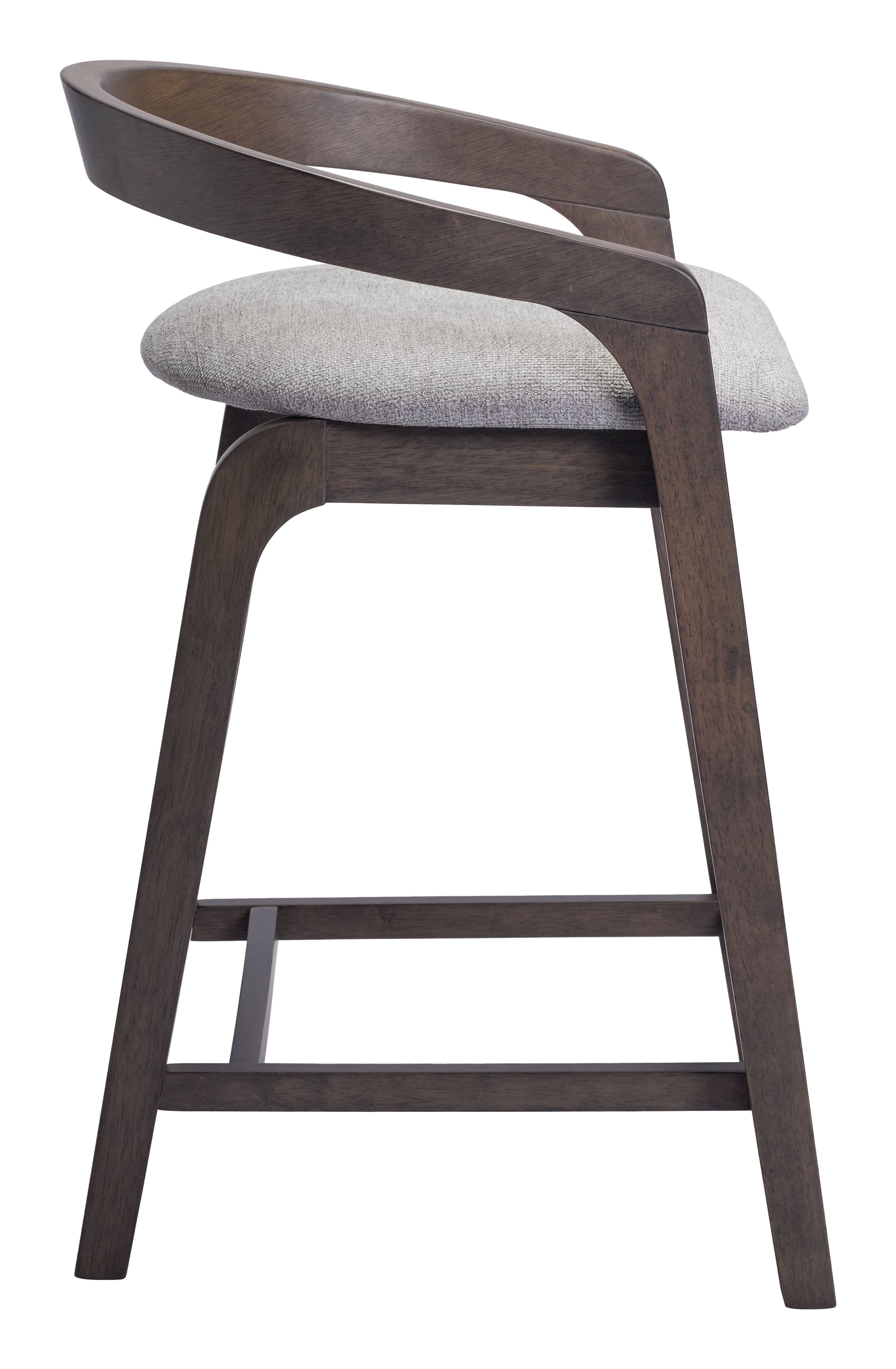 Troy Counter Stool (Set of 2) Dove Gray & Espresso - Disselt Designs
