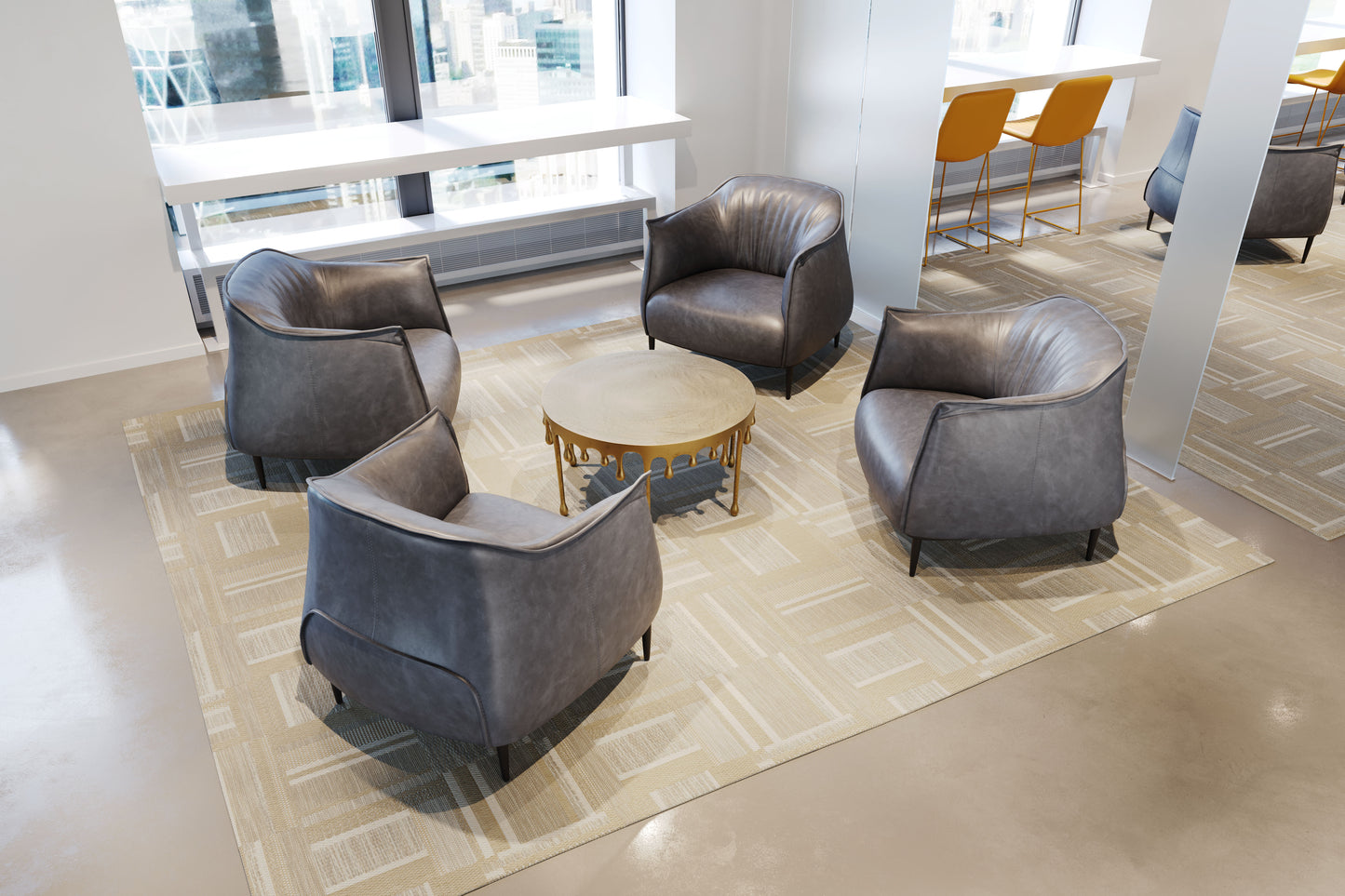 Julian Accent Chair Gray - Disselt Designs
