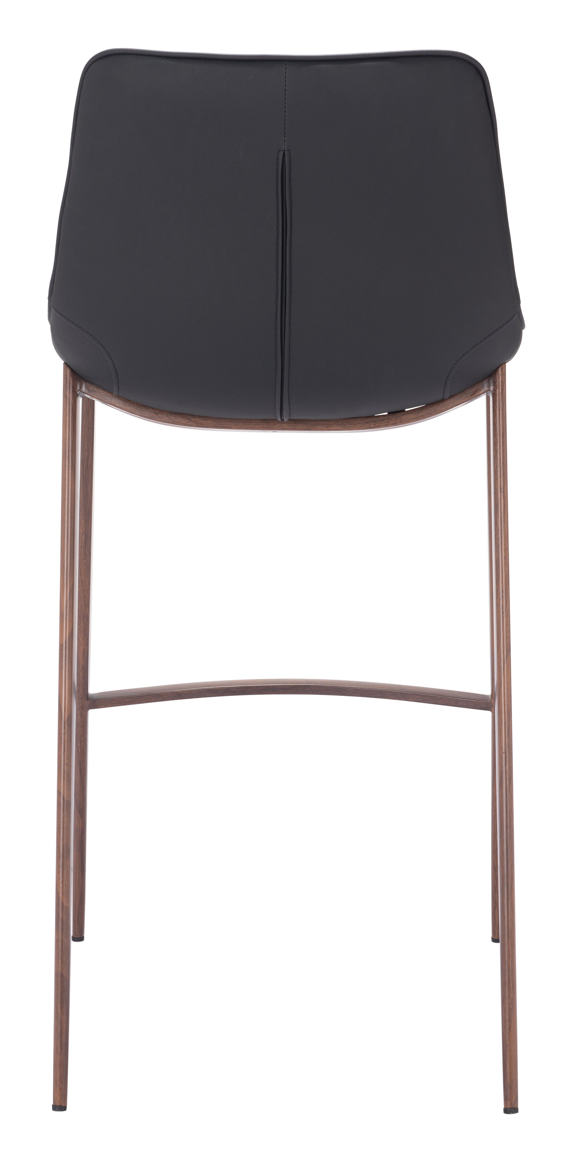 Magnus Barstool (Set of 2) Black & Walnut - Disselt Designs