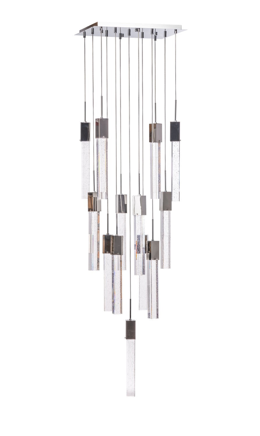 Rectangular Crystal Chandelier // XL 13 Light - Disselt Designs