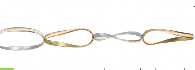 Prague Horizontal Chandelier // Gold and Chrome - Disselt Designs
